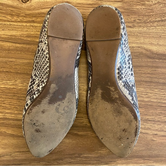 Madewell Pointed Flats - Grey Python - Picture 5 of 6